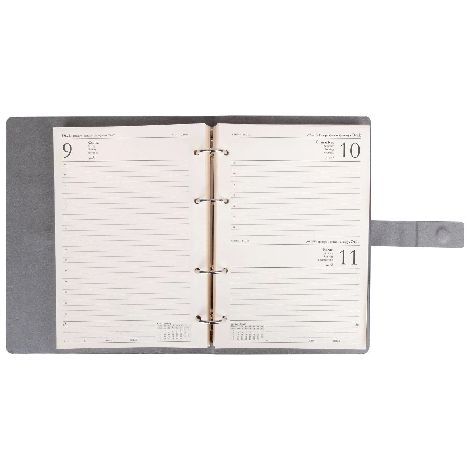 BİRLİK KIRMIZI ORGANİZER AJANDA (17,5x22,5CM)