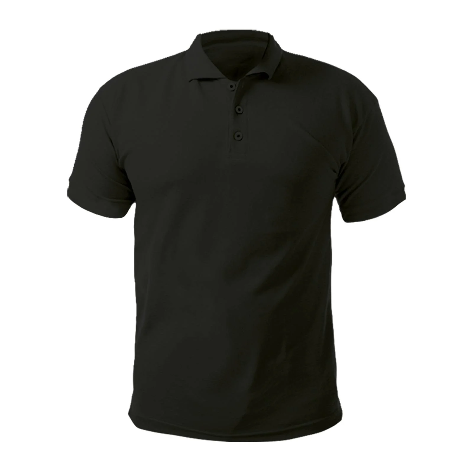 AÇELYA SİYAH XXL POLO YAKA TİŞÖRT