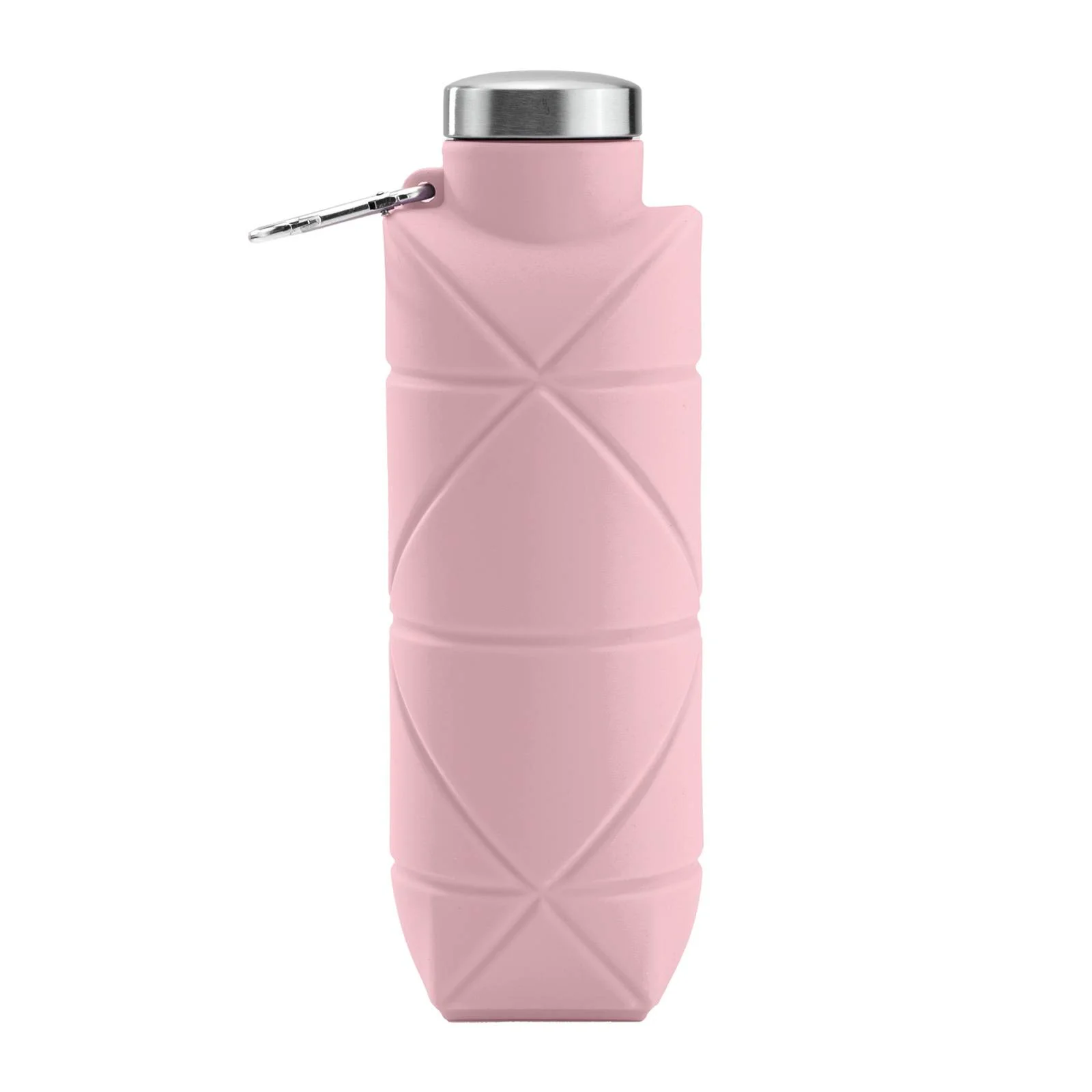 AYDENİZ PEMBE 700 ML KATLANABİLİR SİLİKON MATARA